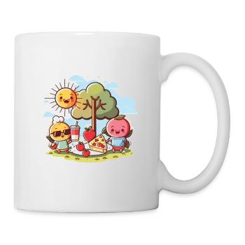 Korb der Freude - Tasse - Weiß - Rechts