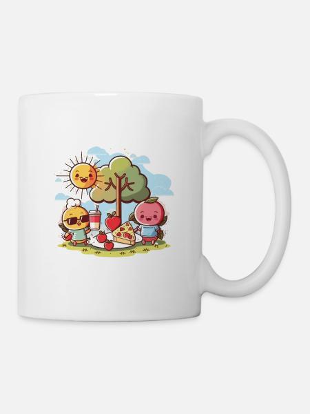Korb der Freude - Tasse - Weiß