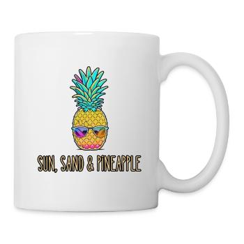 Sun, Sand and Pineapple - Mug - white - Right