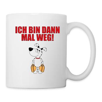 HUND - HUNDE - TIER - TIERE - Tasse - Weiß - Rechts