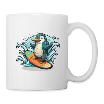 Ondes de pingouin - Mug blanc - blanc - Droite