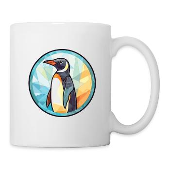 Penguin Colorful Watercolor Animal Illustration - Mug - white - Right