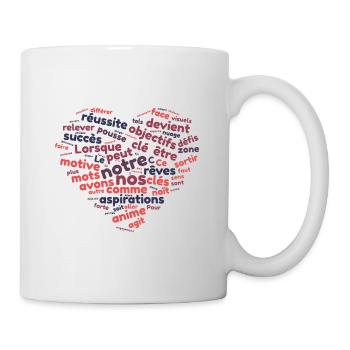 Word cloud motivation - Mug - white - Right