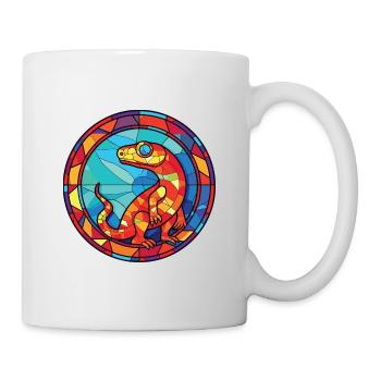 Salamandre Aquarelle colorée Illustration d’animaux - Mug blanc - blanc - Droite