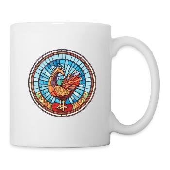Turkey Pet Colorful Watercolor Animal Illustration - Mug - white - Right