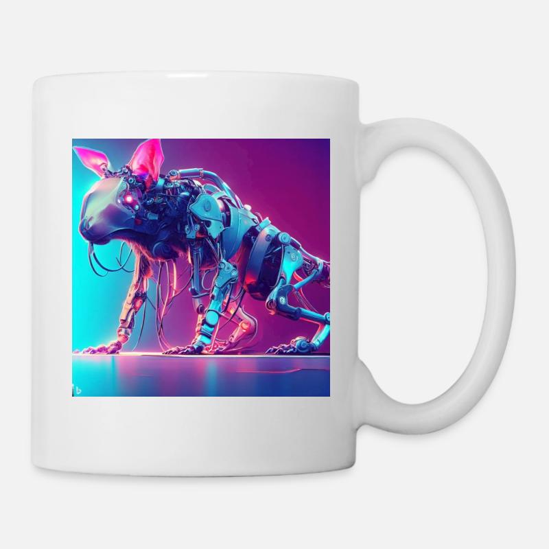 Cyber Animals - Mug blanc - blanc