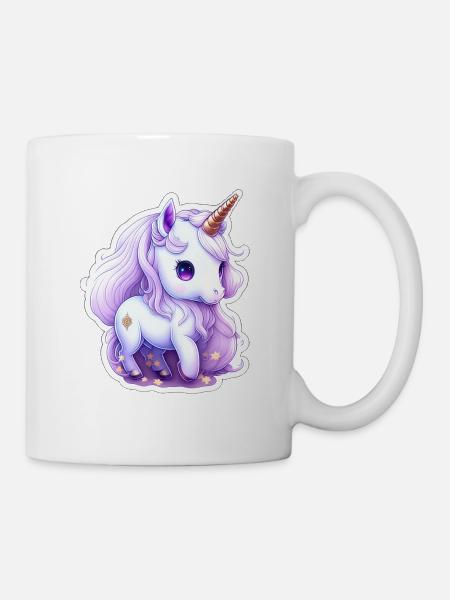 Mignon bébé licorne - Mug blanc - blanc
