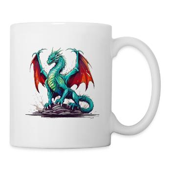 Dragon Fantasy Magic Mysticism Creature Fable Animal - Mug - white - Right