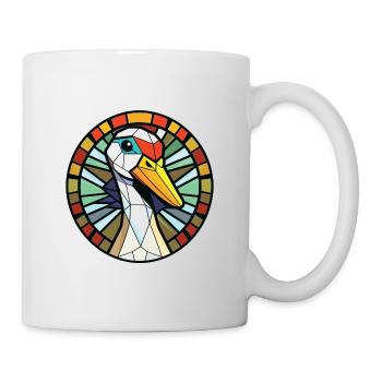 Goose Colorful Watercolor Animal Pet Illustration - Mug - white - Right