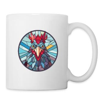 Poule aquarelle colorée Animal Animal Illustration - Mug blanc - blanc - Droite