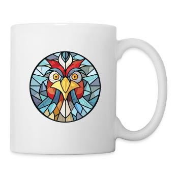 Poule aquarelle colorée Animal Animal Illustration - Mug blanc - blanc - Droite