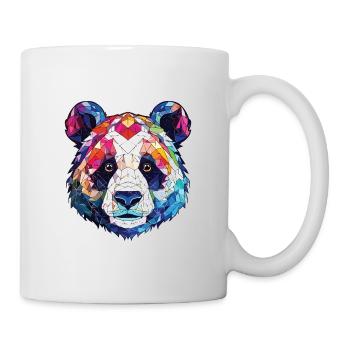 Panda Colorful Watercolor Animal Pet Illustration - Mug - white - Right