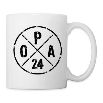 Opa 24 Enkel Großvater 2024 - Tasse - Weiß - Rechts