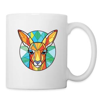 Kangourou Aquarelle colorée Illustration d’animaux - Mug blanc - blanc - Droite