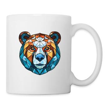 Himalaya-Bär Bunte Aquarell-Tierkarikatur - Tasse - Weiß - Rechts