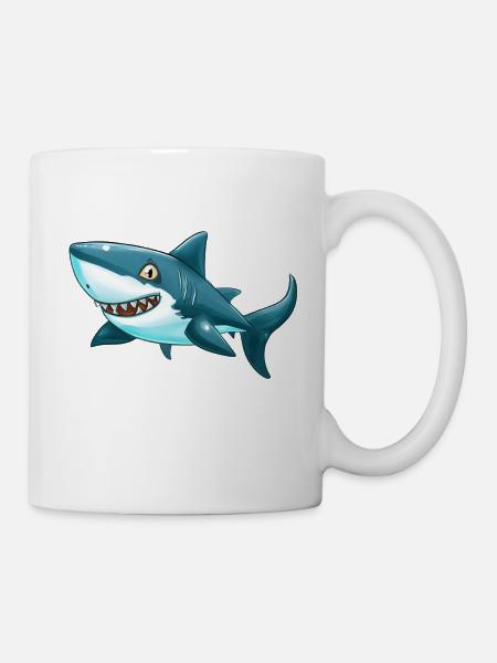 Hai - Tasse - Weiß