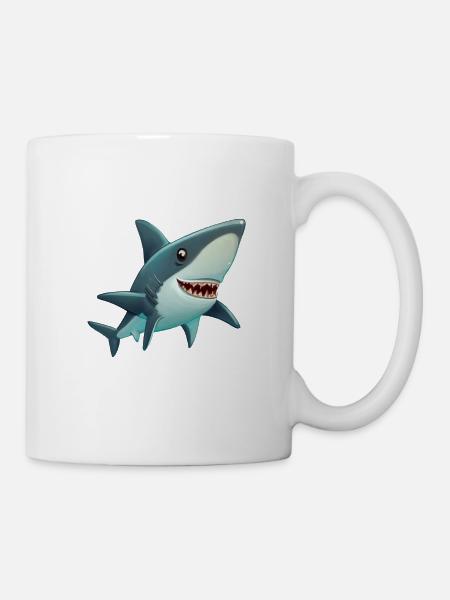 Hai - Tasse - Weiß