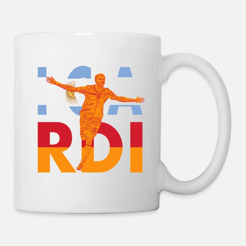 Mauro Icardi Argentina Yellow Red - Mug - white