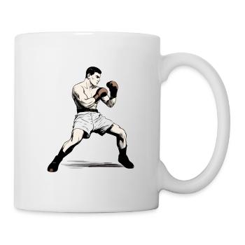 Tom der Boxer - Tasse - Weiß - Rechts