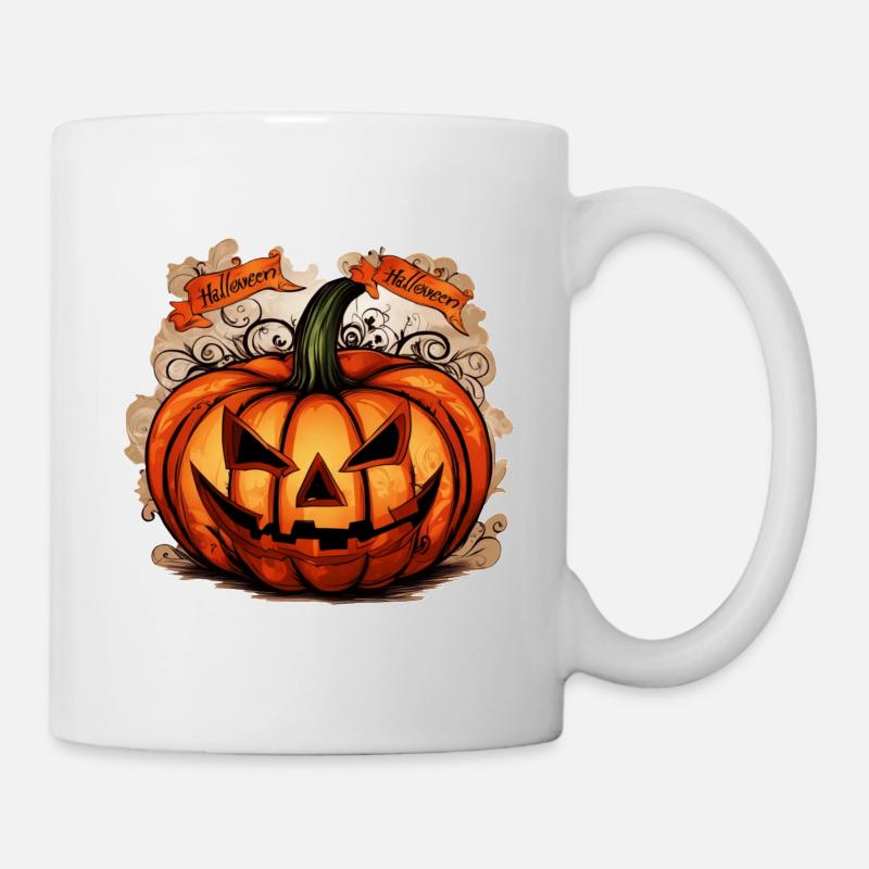 Halloween: Big Pumpkin - Mug - white