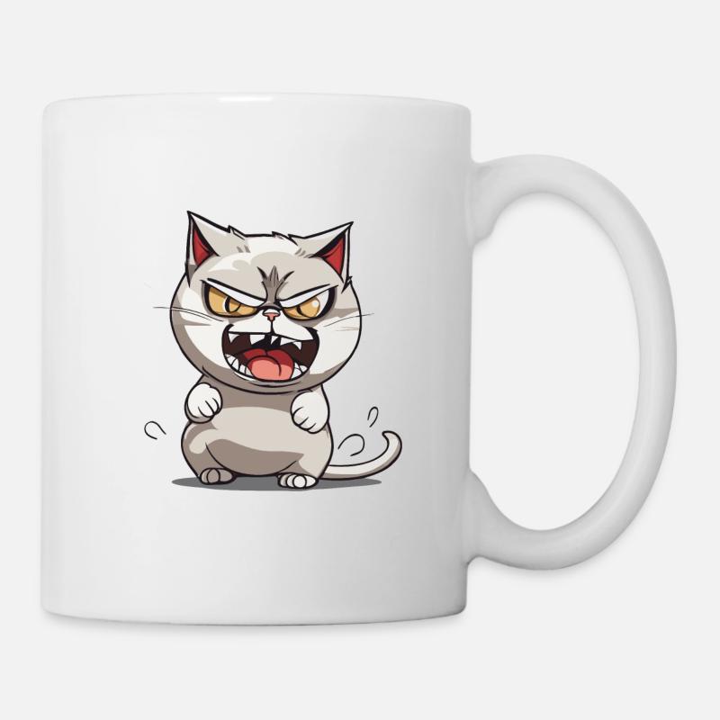 Mad Cat - Mug - white