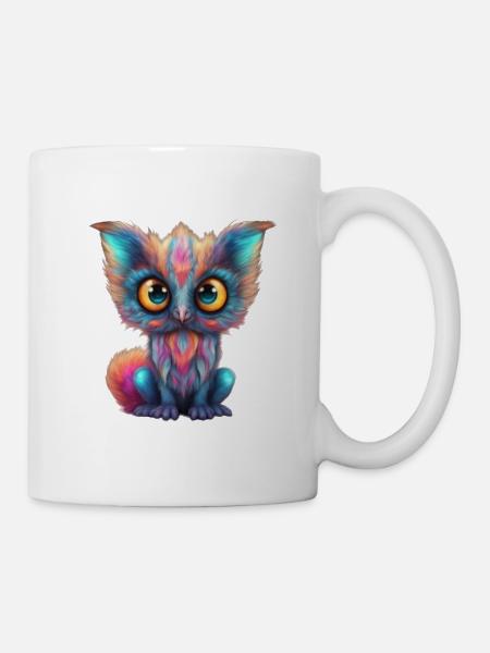 cute mystical creature - Tasse - Weiß