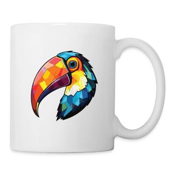 Toucan Colorful Watercolor Animal Pet Illustration - Mug - white - Right