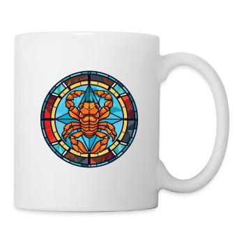 Scorpion Colorful Watercolor Animal Illustration - Mug - white - Right