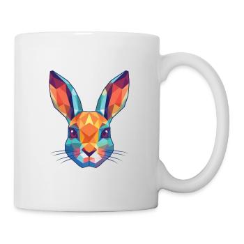 Rabbit Colorful Watercolor Animal Pet Illustration - Mug - white - Right