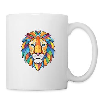 Lion Aquarelle colorée Animal Animal Illustration - Mug blanc - blanc - Droite