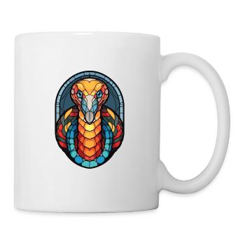 Cobra Snake Colorful Watercolor Animal Pet Cartoon - Mug - white - Right