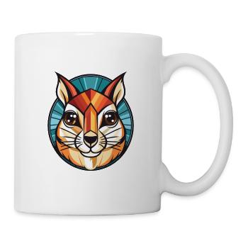 Chipmunk Colorful Watercolor Animal Illustration - Mug - white - Right