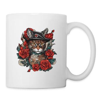 Katze - Tasse - Weiß - Rechts