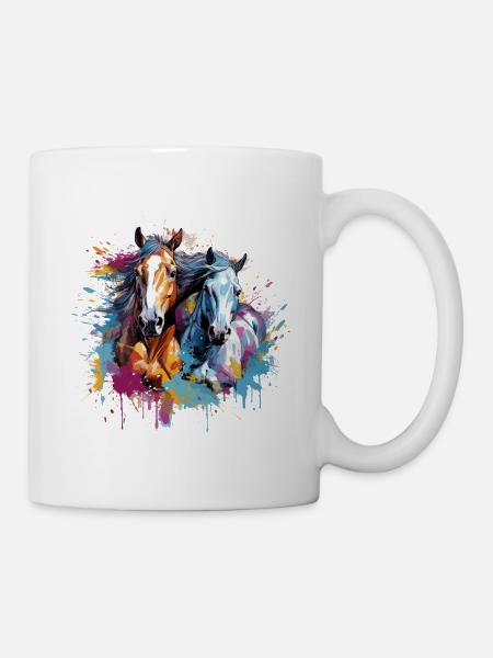 Horses, horses - Mug - white