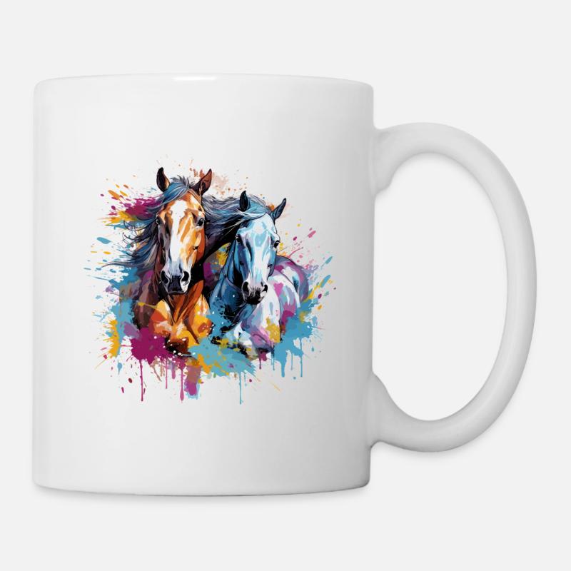 Horses, horses - Mug - white
