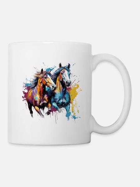 Horse, horses - Mug - white