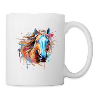 Cheval - Mug blanc - blanc - Droite