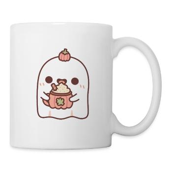 Niedlicher Geist liebt Pumpkin Spice Latte Lustig - Tasse - Weiß - Rechts