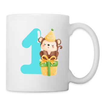 1er anniversaire. Premier anniversaire - Mug blanc - blanc - Droite