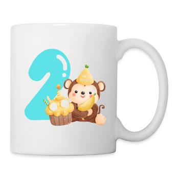 2ème anniversaire - Mug blanc - blanc - Droite