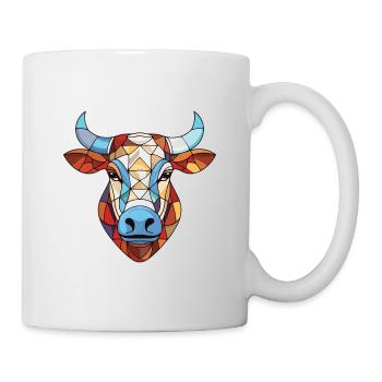 Zebu Aquarelle colorée Animal Animal Illustration - Mug blanc - blanc - Droite
