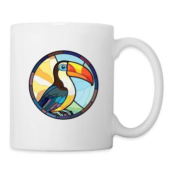 Toucan Colorful Watercolor Animal Pet Illustration - Mug - white - Right