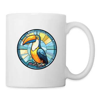 Toucan Colorful Watercolor Animal Pet Illustration - Mug - white - Right