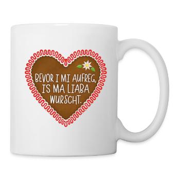 Liaba Wurscht Lebkuchen - Tasse - Weiß - Rechts