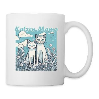 Katzen Mama - Tasse - Weiß - Rechts