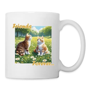 Amis pour toujours - Mug blanc - blanc - Droite