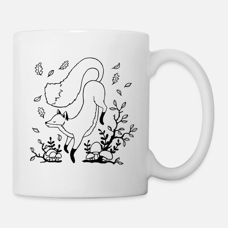 Herbst Fuchs - Tasse - Weiß