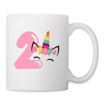 2nd birthday unicorn - Mug - white - Right