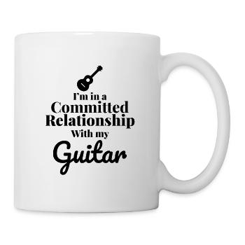 Strumming Love: A Committed Guitar Connection - Mug - white - Right