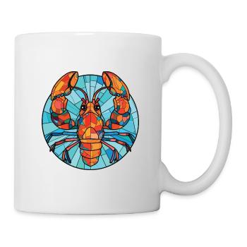 Homard Aquarelle colorée Illustration d’animaux - Mug blanc - blanc - Droite